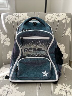 Rebel Kids Sparkle Backpack — Teal Multicolor